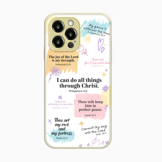 Faithful Quotes iPhone Case