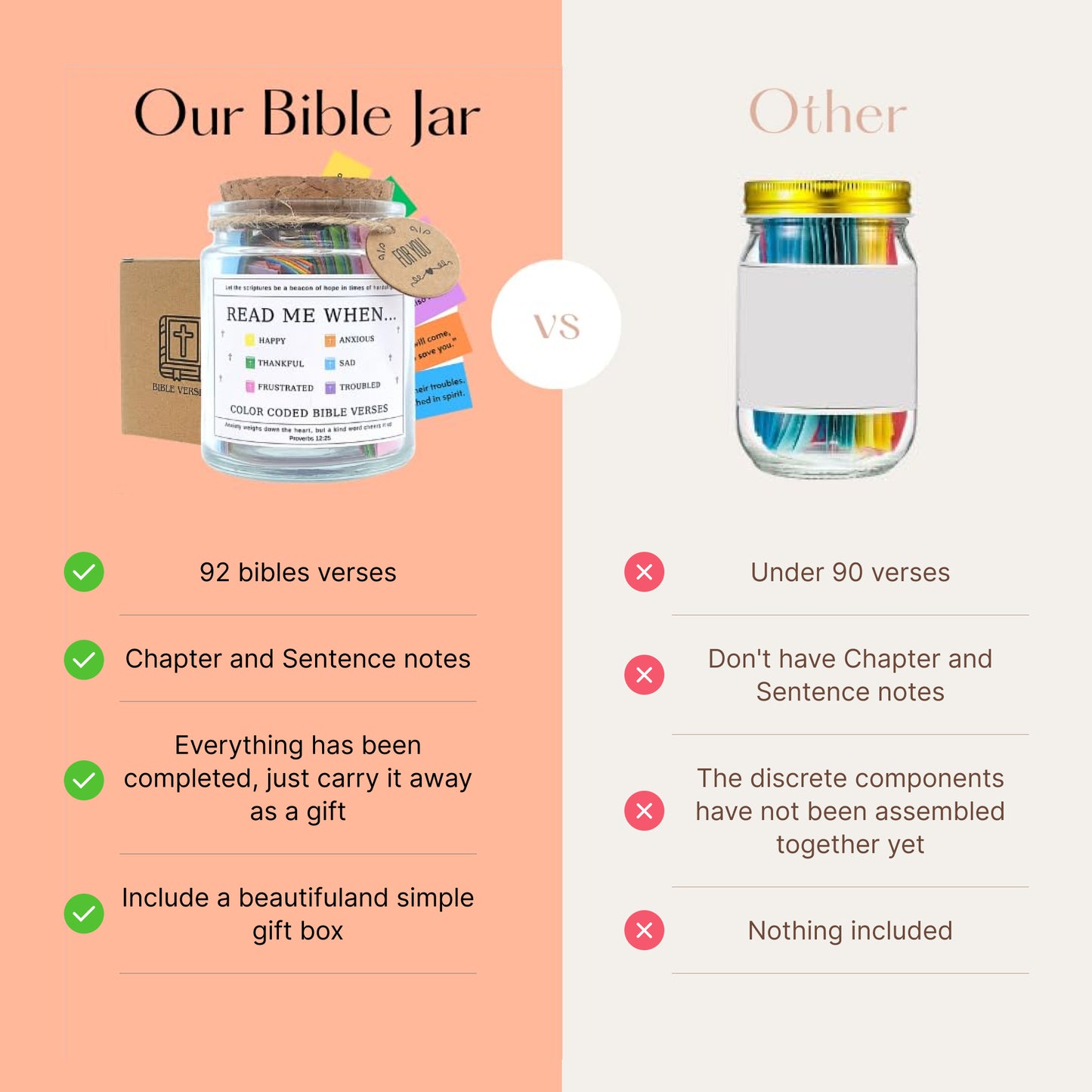 Inspirational Bible Verse Jar