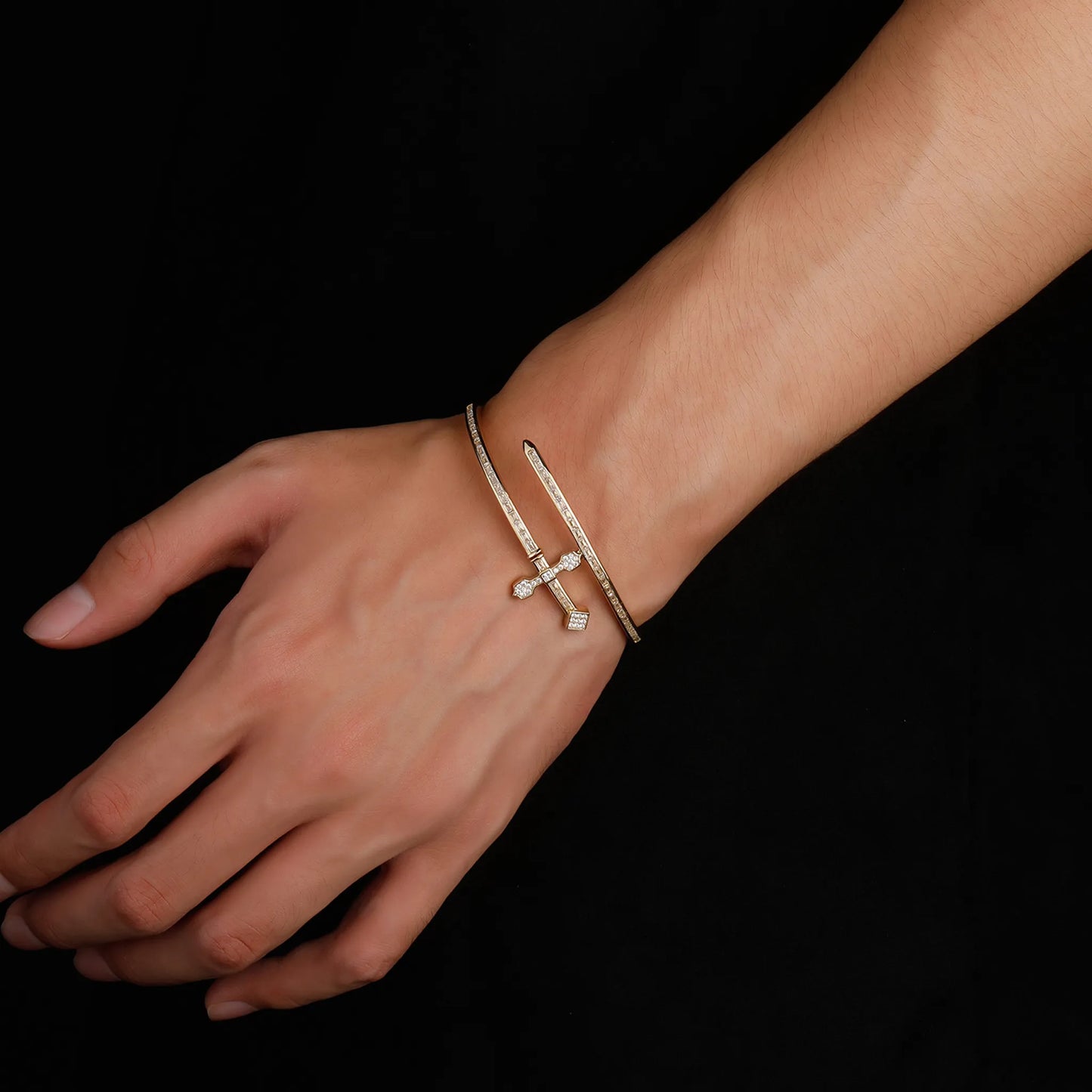 Divine Grace Golden Cross Bracelet