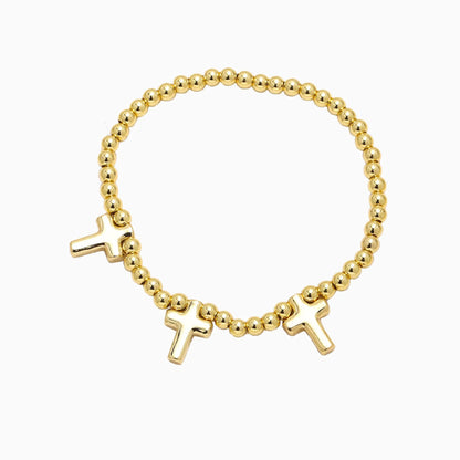 Faithful Elegance Cross Bracelet