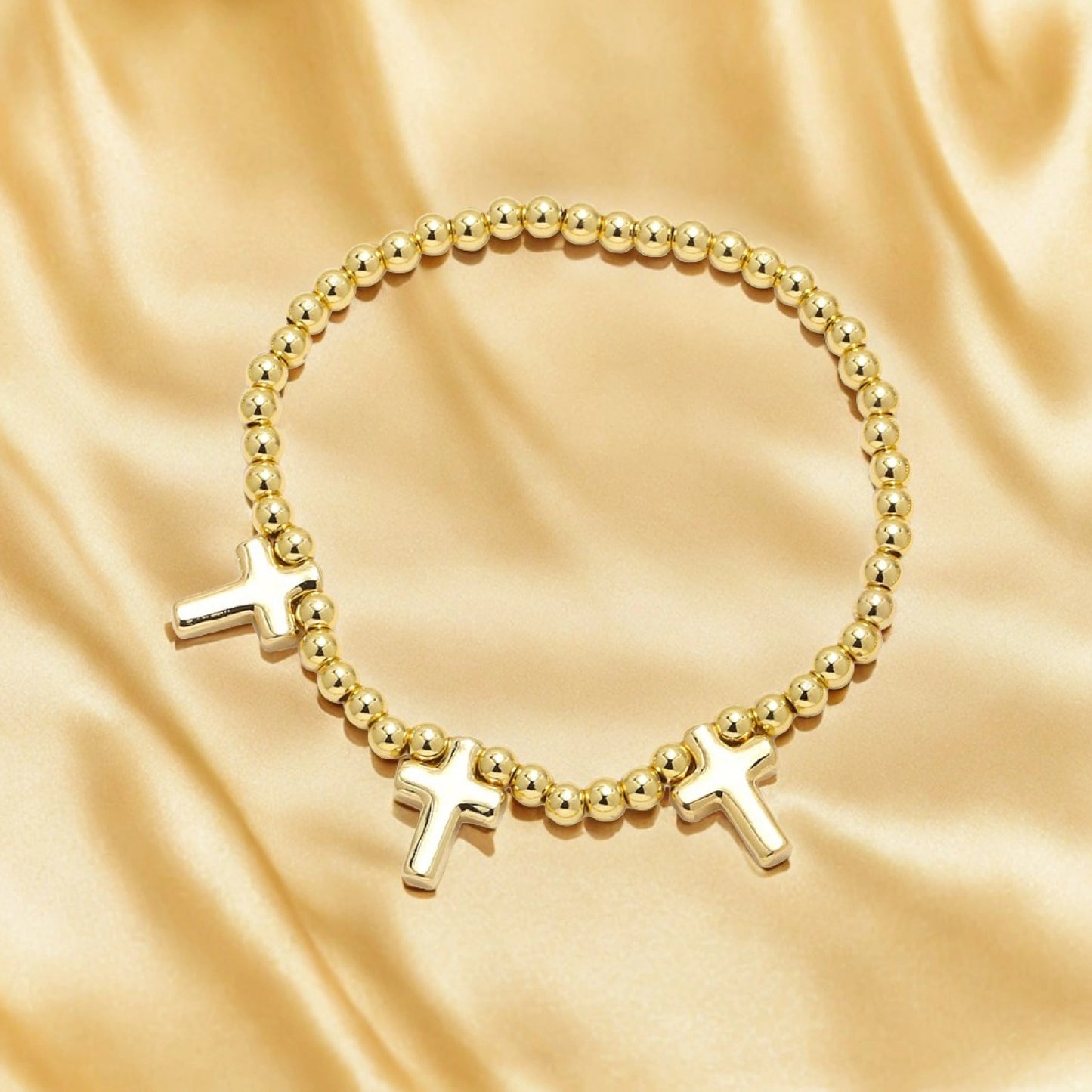 Faithful Elegance Cross Bracelet