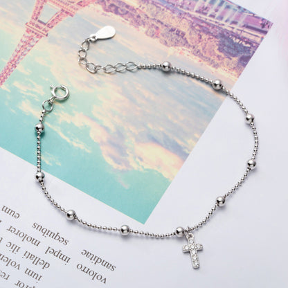 Faithful Elegance Sterling Silver Cross Bracelet