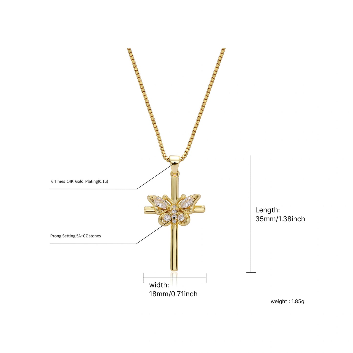 Faith & Grace Cross Pendant