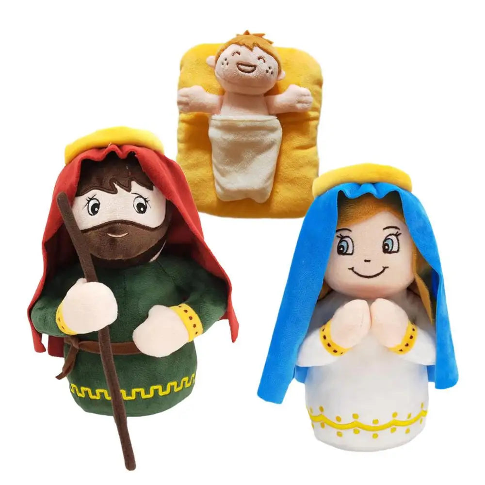 Baby Jesus Stuffed Holy Plush Doll Set