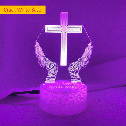 Jesus Cross 3D LED Night Light