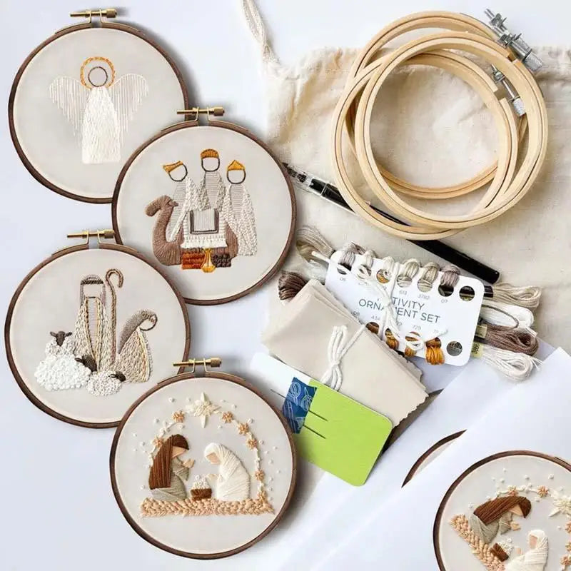 Nativity Scene Embroidery Kit