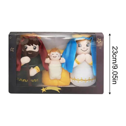 Baby Jesus Stuffed Holy Plush Doll Set