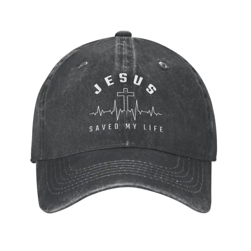 Classic Cotton Jesus Saved My Life Baseball Cap