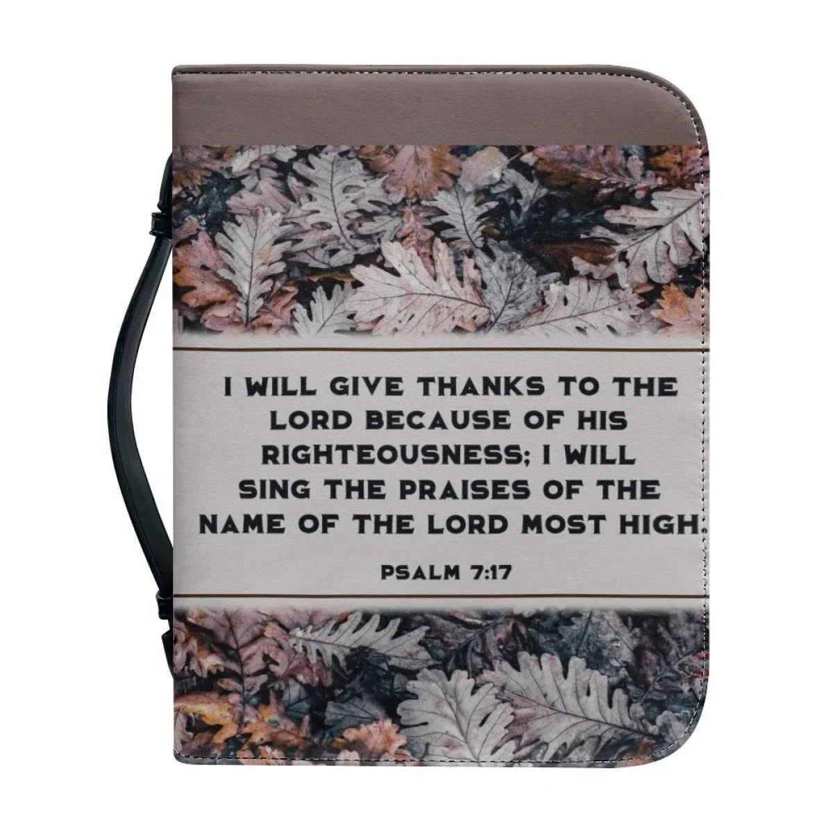 Leather Bible Verse Letter Print Bible Cover