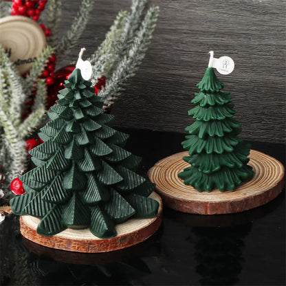 3D Christmas Fir Silicone Candle Molds