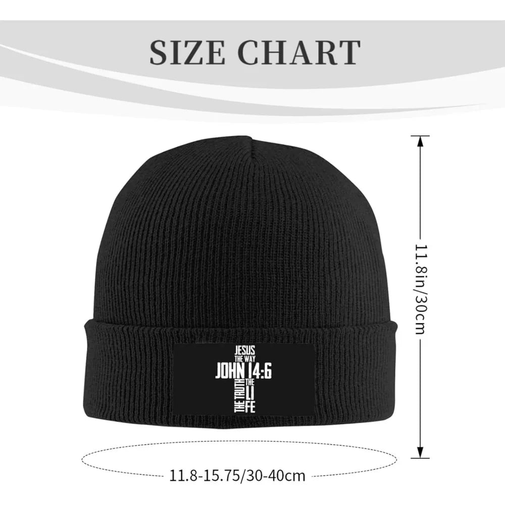 Christian Jesus Black Knitted Hat