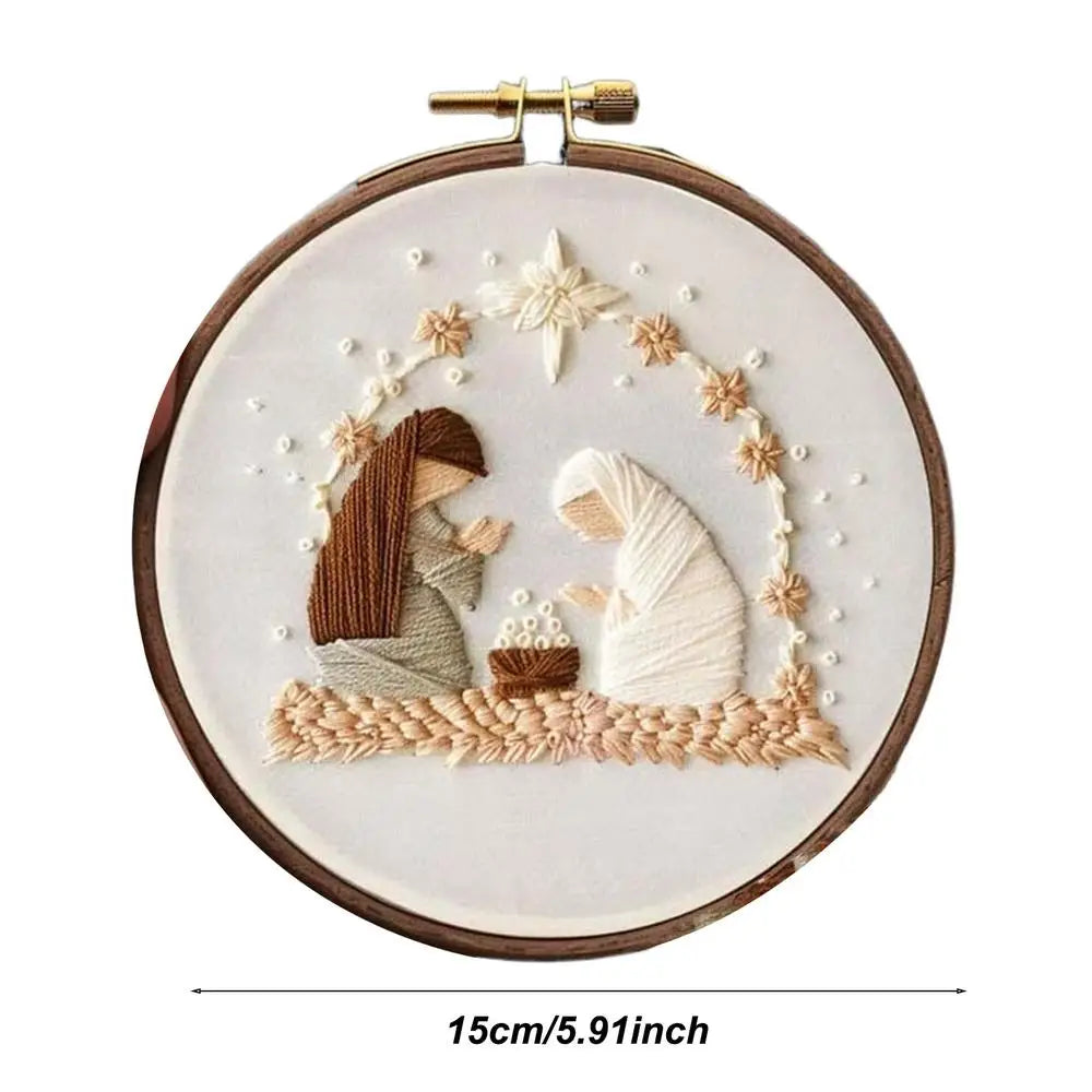 Nativity Scene Embroidery Kit