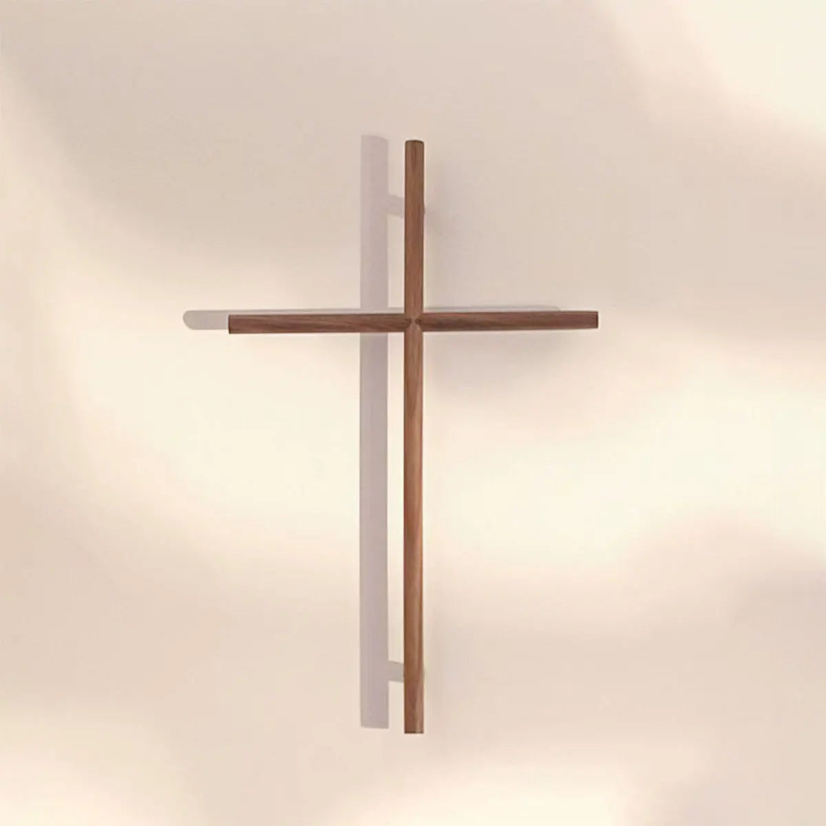 Jesus Christ Black Walnut Wall Pendant Cross