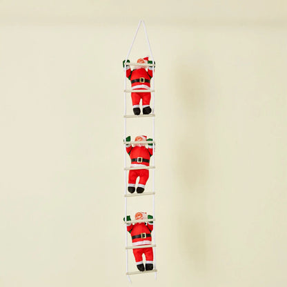 Ladder Climbing Santa Claus Decoration