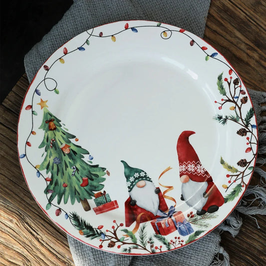 Creative Christmas Ceramic Dinner Plate