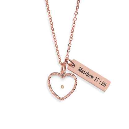 Matthew 17:20 Stainless Steel Pendant Necklaces For Christian