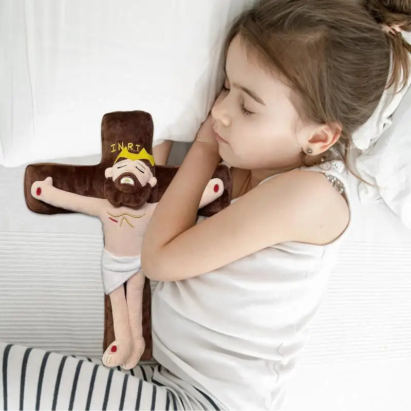 Jesus with Crucifix Comfort Plush Toy