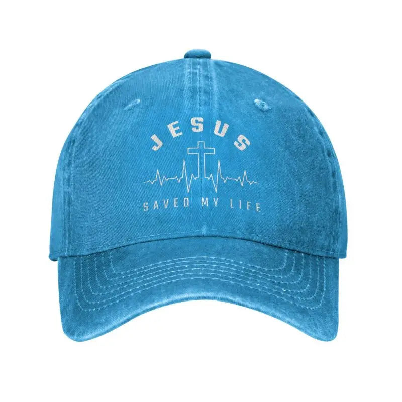 Classic Cotton Jesus Saved My Life Baseball Cap