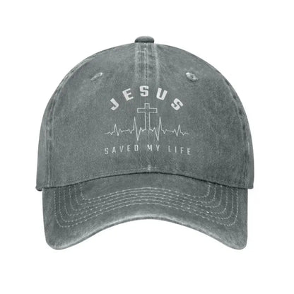 Classic Cotton Jesus Saved My Life Baseball Cap