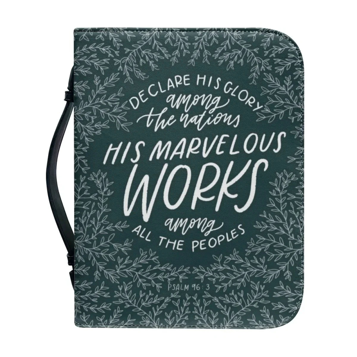 Leather Bible Verse Letter Print Bible Cover