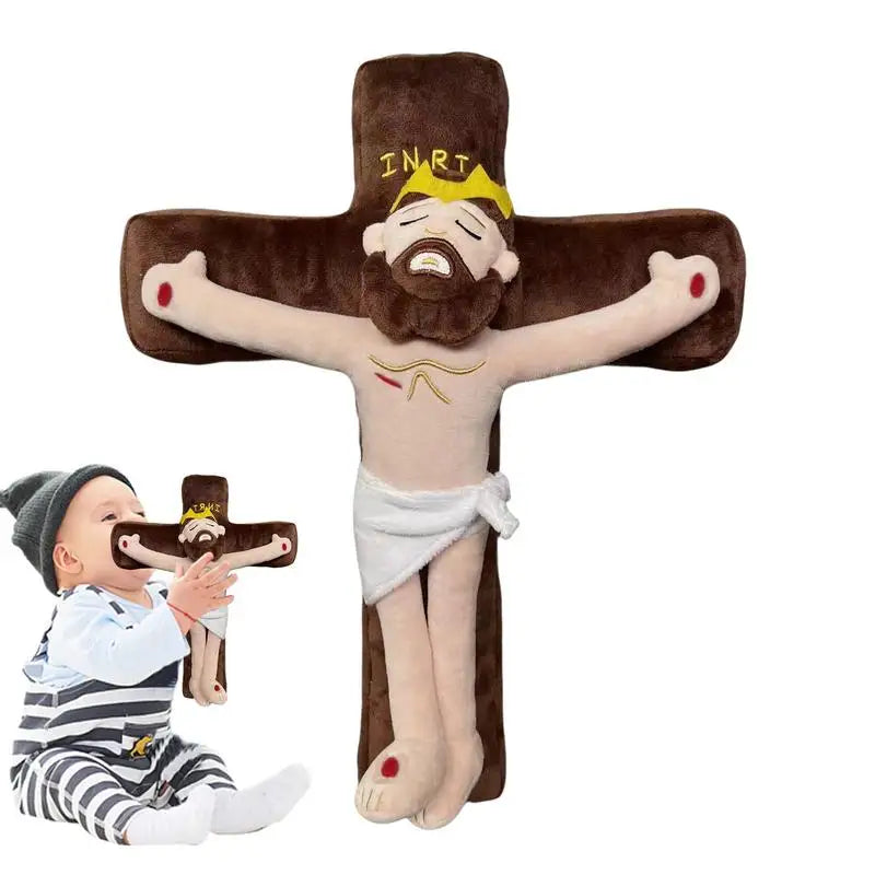 Jesus with Crucifix Comfort Plush Toy