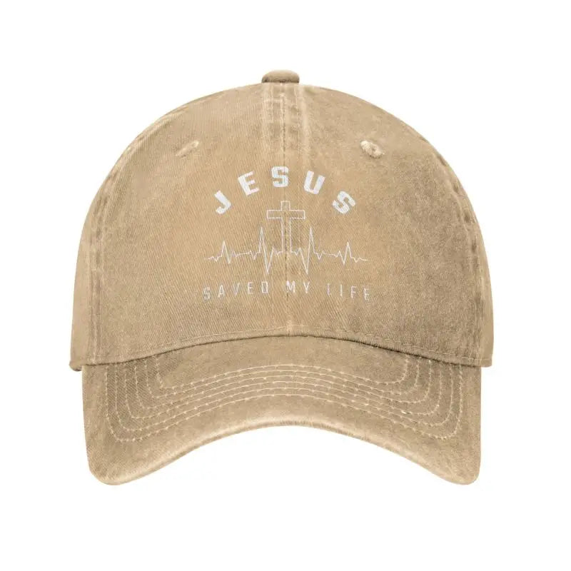 Classic Cotton Jesus Saved My Life Baseball Cap