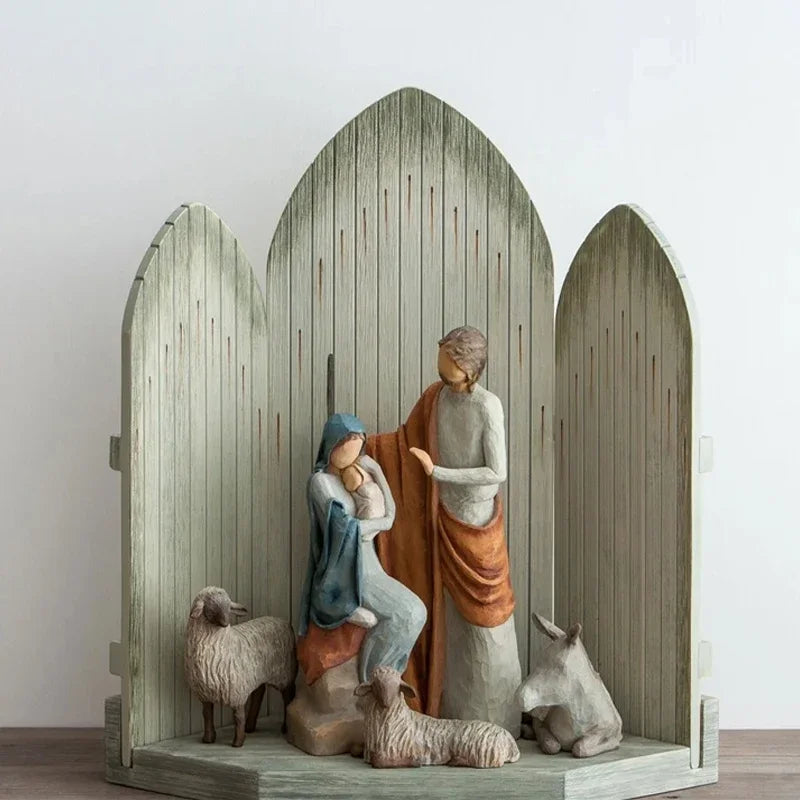 Tabernacle Character Sculptures Of Jesus Nativity