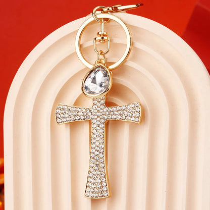 Crystal Cross Keyrings