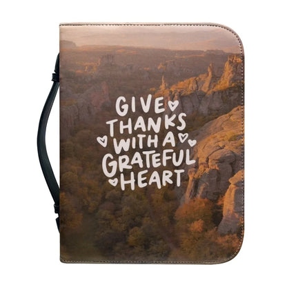 Leather Bible Verse Letter Print Bible Cover