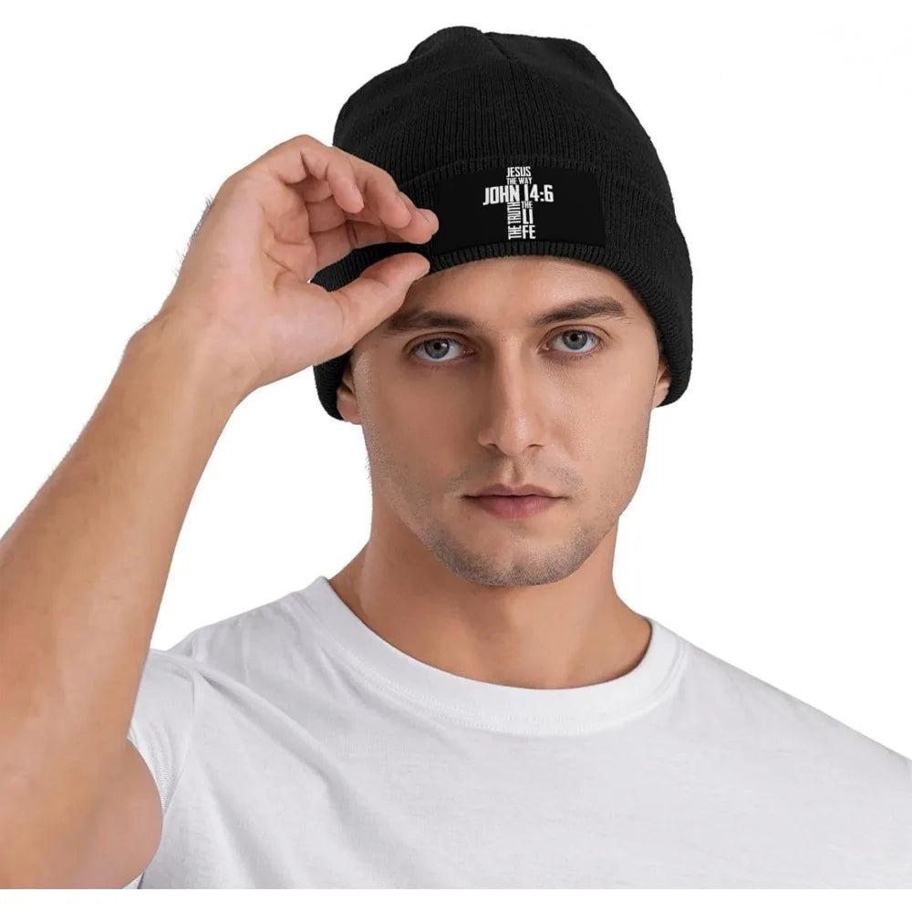 Christian Jesus Black Knitted Hat