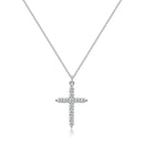 14K Gold Zirconia Cross Necklace for Women – Elegant Faith Jewelry