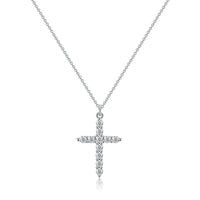 14K Gold Zirconia Cross Necklace for Women – Elegant Faith Jewelry