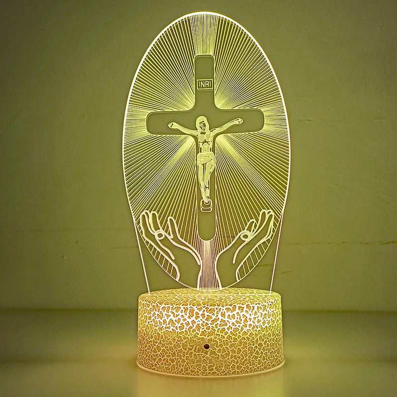 Divine Glow Jesus Cross Night Light