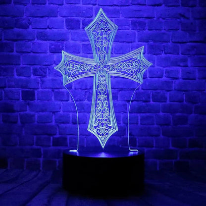 Divine Glow Jesus Cross Night Light