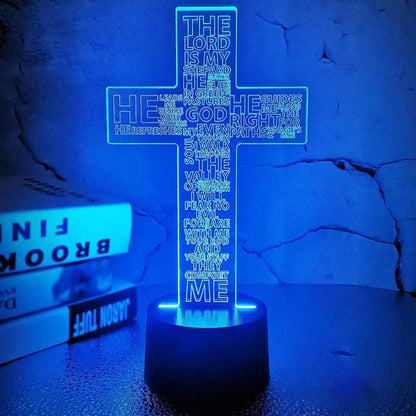 Divine Glow Jesus Cross Night Light