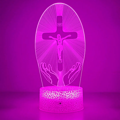 Divine Glow Jesus Cross Night Light