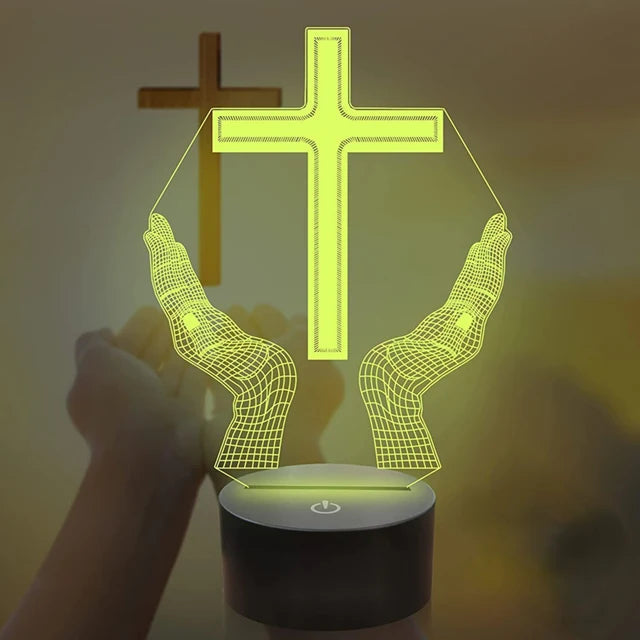 Divine Glow Jesus Cross Night Light