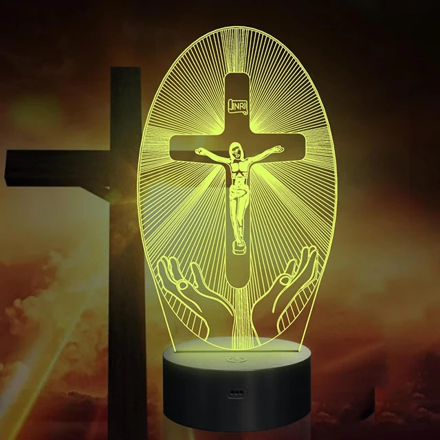 Divine Glow Jesus Cross Night Light